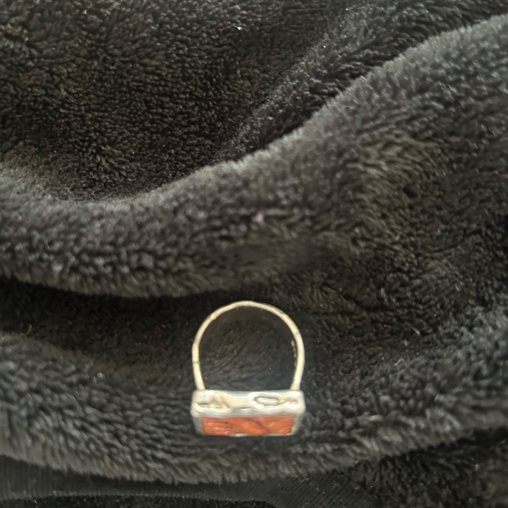 Silpada tooled leather Ring size 9 - Picture 2 of 3